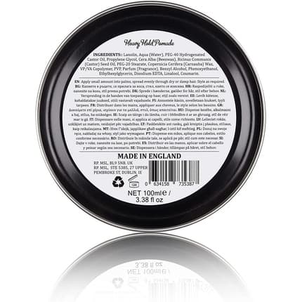 Dapper Dan Heavy Hold Pomade - 100ml