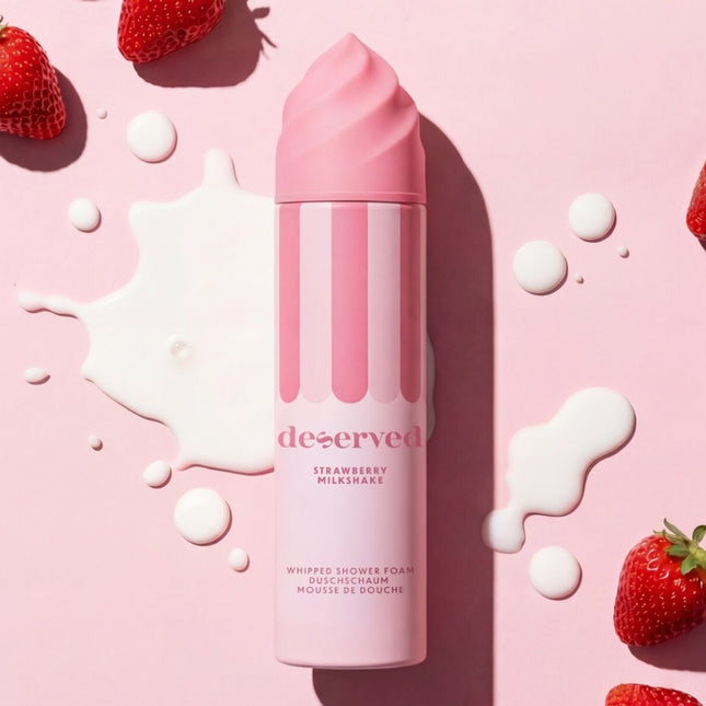Deserved Deserved Shower Foam Strawberry Milkshake - 250ml