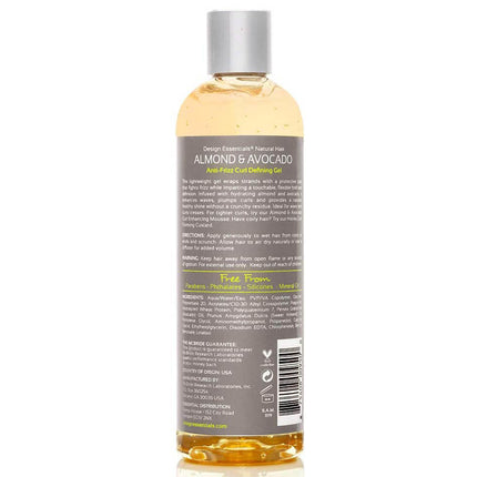 Design Essentials Natural Almond & Avocado Anti Frizz Curl Defining Gel - 345gr.