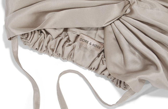 Dore & Rose Premium Silk Bonnet Taupe