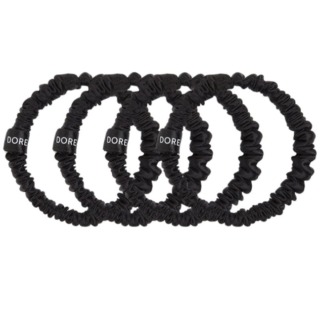 Dore & Rose Scrunchie Set Black - 4x1cm