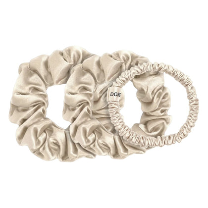 Dore & Rose Scrunchie Set Champagne - 1/2/3cm
