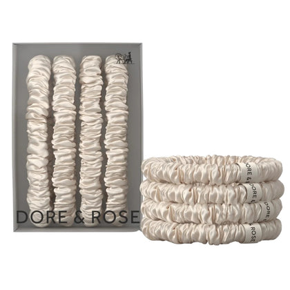Dore & Rose Scrunchie Set Champagne - 4x1cm