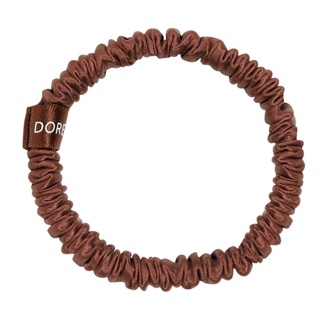Dore & Rose Scrunchie Set Dark Brown - 4x1cm