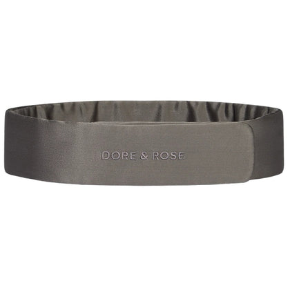 Dore & Rose Silk Headband - Charcoal