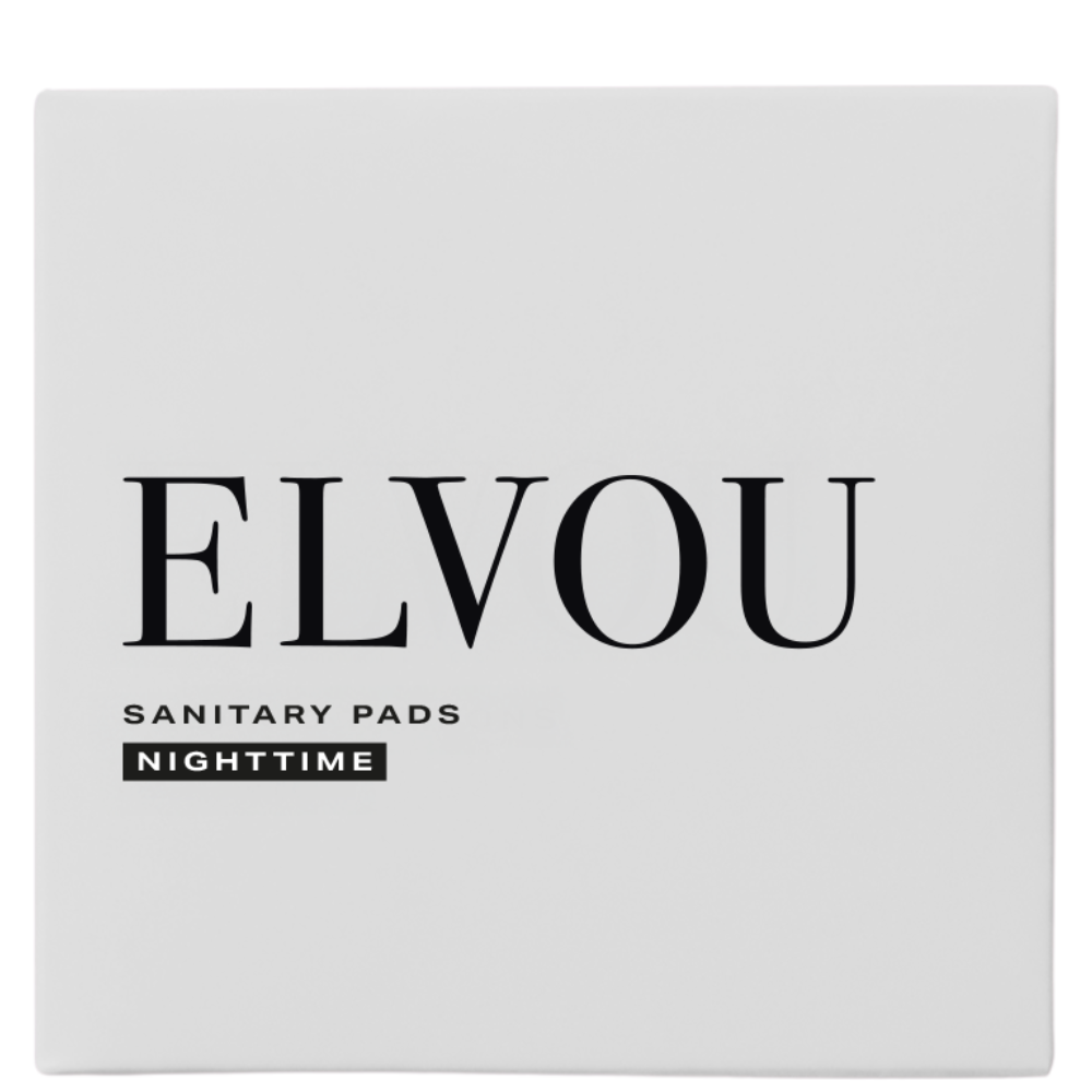 Elvou Sanitary Pads Nighttime - 10 Stuks