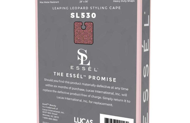 Essel Leaping Leopard Styling Cape met drukknopen- 91x74cm
