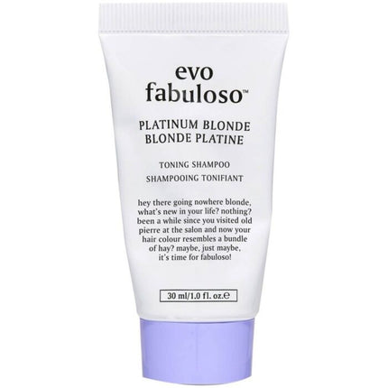 EVO Fabuloso Platinum Blonde Toning Shampoo