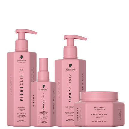Fibre Clinix Vibrancy Complete Care Set - 300+250+250+200ml