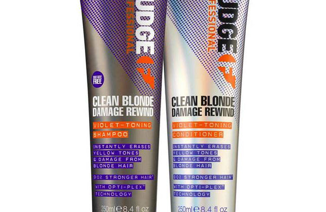 Fudge Clean Blonde Damage Rewind Violet Duo Pack - 2X250ml