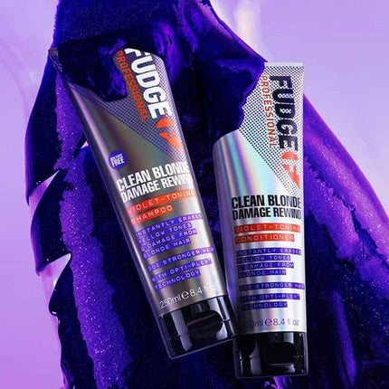 Fudge Clean Blonde Damage Rewind Violet Shampoo Travelsize - 50ml