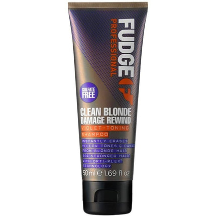 Fudge Clean Blonde Damage Rewind Violet Shampoo Travelsize - 50ml