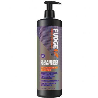 Fudge Clean Blonde Damage Rewind Violet Shampoo