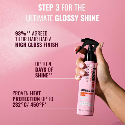 Fudge Mirror Gloss Pre Blowdry Spray - 150ml