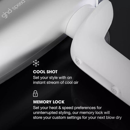 GHD Professional Dual Air-Flow Hair Dryer - White