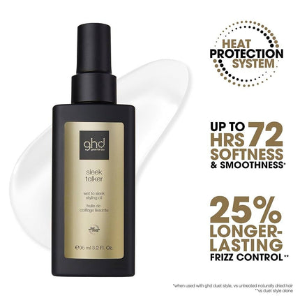 GHD Sleek Talker Wet To Sleek Styling Oil - 95ml
