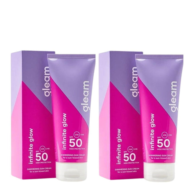 Gleam Infinite Glow Shimmering Sun Cream SPF50 - 100ml