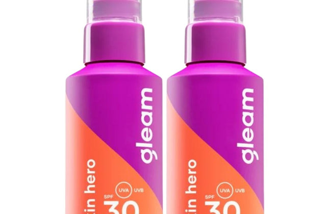 Gleam Milky Sunscreen Spray SPF 30 Skin Hero
