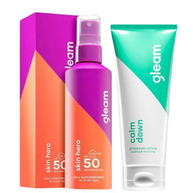 Gleam Milky Sunscreen Spray SPF 50 & Aftersun - 2x200ml