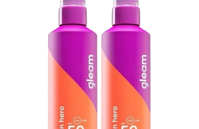 Gleam Milky Sunscreen Spray SPF 50 Skin Hero