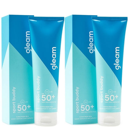 Gleam Sport Zonnebrand Voordeelverpakking SPF50+ - 2x125ml