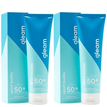 Gleam Sport Zonnebrand Voordeelverpakking SPF50+ - 2x125ml
