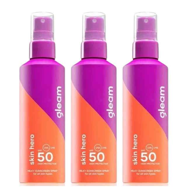 Gleam Zonnebrand XL Voordeelverpakking SPF50 - 3x200ml