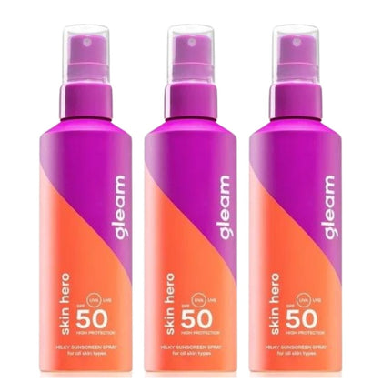 Gleam Zonnebrand XL Voordeelverpakking SPF50 - 3x200ml