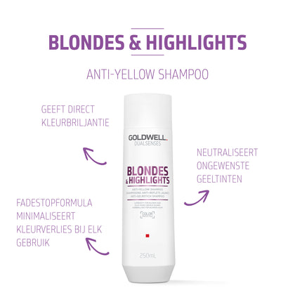 Goldwell Dualsenses Blondes & Highlights Anti-Yellow Shampoo - 100ml