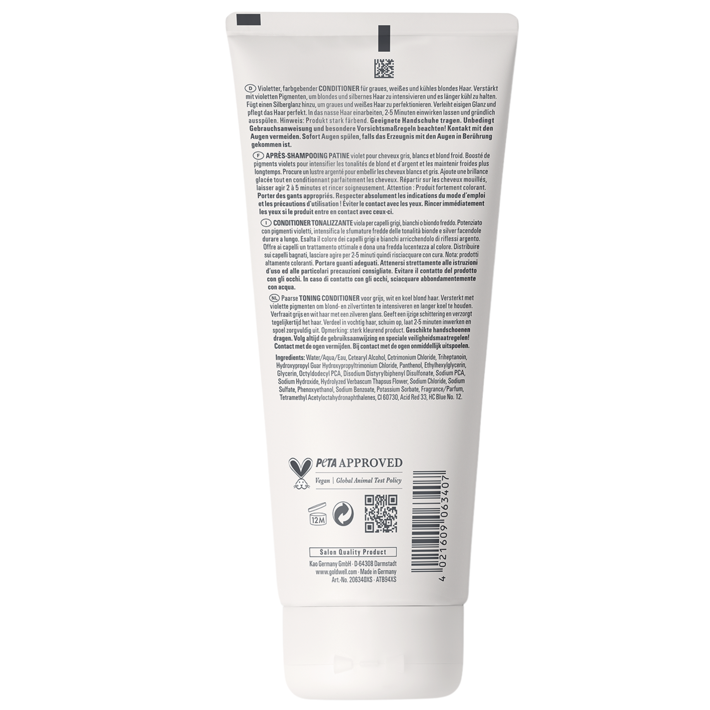 Goldwell Dualsenses Blondes & Highlights Toning Conditioner Purple -  200ml