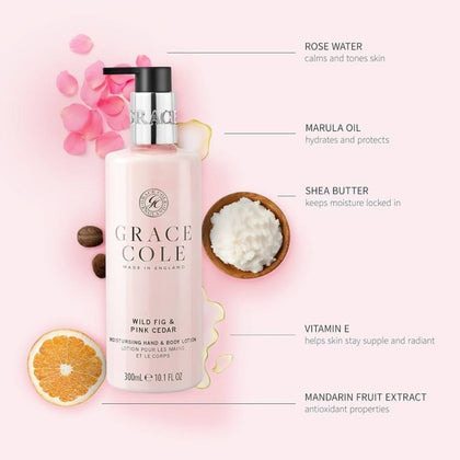 Grace Cole Wild Fig & Pink Cedar Hand & Body Lotion - 300ml
