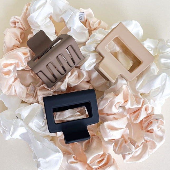 Haarspullen Haarklem midi beige - 5cm