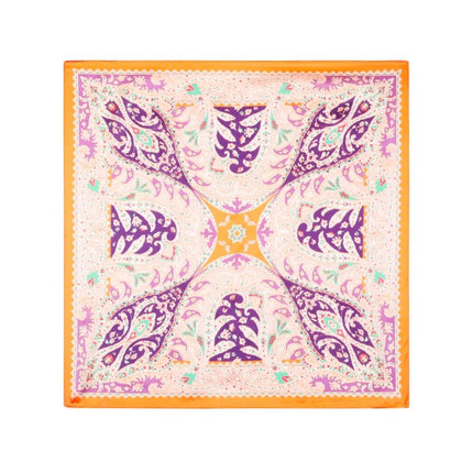 Haarspullen Oranje Sjaaltje Bloemenprint