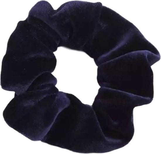 Haarspullen Scrunchie Velvet Navy
