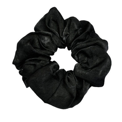 Haarspullen Scrunchie Zijde Zwart
