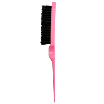 Haarspullen Slick Back Borstel - roze