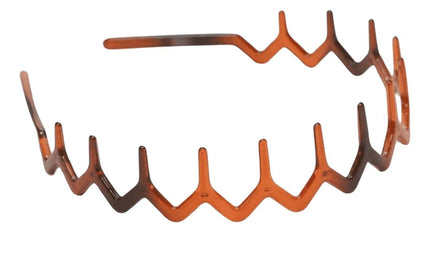 Haarspullen Trendy Zigzag Haarband Bruin