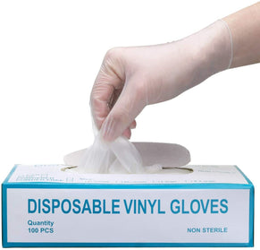 Haarspullen Vinyl Handschoenen Wit Poedervrij - 100stuks