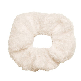 Haarspullen Witte Teddy Scrunchie