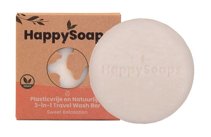 HappySoaps 3-in-1 Travel Wash Bar Sweet Relaxation - 40g