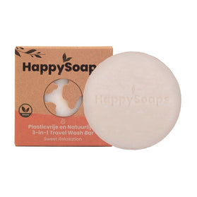 HappySoaps 3-in-1 Travel Wash Bar Sweet Relaxation - 40g