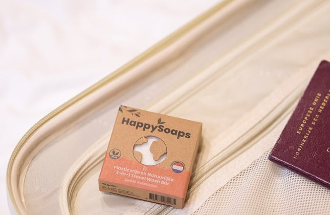 HappySoaps 3-in-1 Travel Wash Bar Sweet Relaxation - 40g