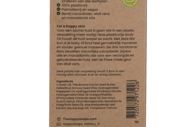 HappySoaps Baby & Kids Oil Bar Aloe You Vera Much - 80g