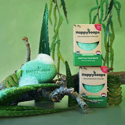 HappySoaps Body Wash Bar Aloe You Vera Much  - 70gr