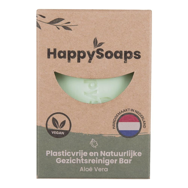 HappySoaps Gezichtsreiniger Bar Aloe Vera - 70g