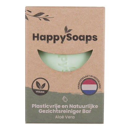 HappySoaps Gezichtsreiniger Bar Aloe Vera - 70g
