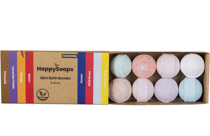 HappySoaps Mini Bath Bombs Herbal Sweets - 8st