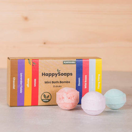 HappySoaps Mini Bath Bombs Herbal Sweets - 8st