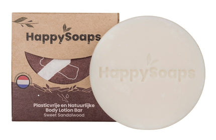 HappySoaps Sweet Sandalwood Body Lotion Bar - 70g