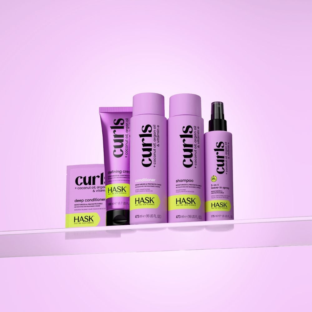 HASK Curls + Argan, Coconut & Vitamin E Oils Conditioner - 473ml
